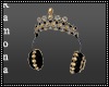Gold-Black Headphones