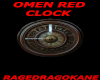 OMEN RED CLOCK
