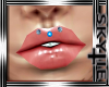 Lip Piercing / Blue