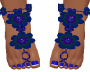 Dainty Blue Flower Feet