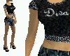 Diva Shirt/Mini Black