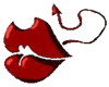 Lips With Devil Tail