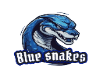 Active Blue Snakes