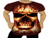 Firey Skull Long Shirt