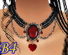 (B4) Ruby Heart necklace