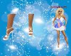 (T) White High Heels