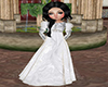 kids white medieval gown