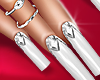 Diamond White Nails