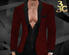 Open shirt Red suit