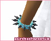 Aqua/Onyx Spike L Cuff