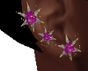 Amethyst Star Earrings