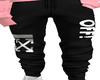 off white joggers (M)