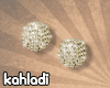 :3 Gold Pearl Earrings