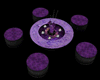Purple Table Puffs