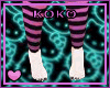 K* Pink Sriped socks