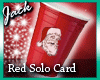 Red Solo Christmas Card