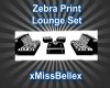 Zebra Print Lounge Set