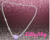 ~Heart necklace Purple