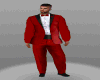 red wedding suit