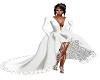 white runway gown