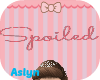 Spoiled head sign pink
