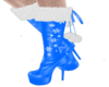 Blue boots+white fur UA