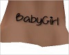 BabyGirl Back Tattoo