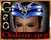 Geo Blue Dragon Headdres