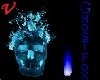 Blue Ghost Fox Head (M)