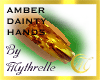 Dainty Hands Amber Nails