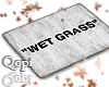 White Wet Grass Rug