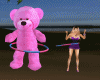 Pink Teddy hula hop