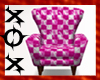 Pink Checkers Chair