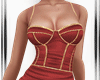 Party Red Gold Dress