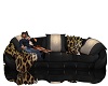 Gold & Black Cuddle Sofa