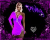 Neon Purple Zipper Dress