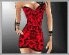 MC Red Print Dress
