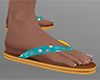 Seashell Flip Flops (M)