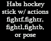 Habs hockey stick M/F