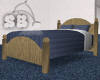 Dark Blue Bed