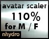 avatar scaler 110% M/F