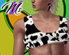 Rolled Cow Print Tank