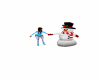 IceSkate With Snowman