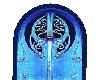 Arched door Blue melange