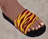Yellow Tiger Stripe Sandals 2 (M)