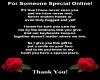 For someone special