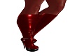 red sexy pvc boots