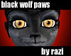 Black Wolf Paws