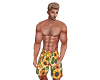 Sun flower board shorts