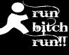 run!! Floor sign
